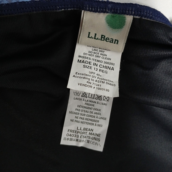 Ll Bean Women Shaping Swimwear Tankini. Size 12 - Picture 5 of 9